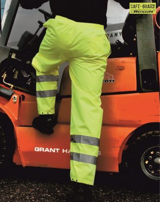 RS22 Hi-Vis Trousers, Result Safe-Guard, Fluorescent Yellow